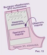 соединение ЗП, мешковины и подзора