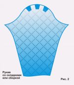 рукав со складами по окату