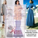 Выкройка основа с вытачкой из бокового шва и как сшить платья по такой выкройке