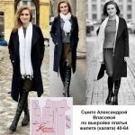Фото сшитого пальто по выкройке платья-жилета