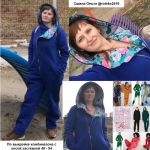 Фото сшитого комбинезона по выкройке от покупательницы