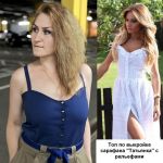 Фото сшитого топа по выкройке сарафана с рельефами