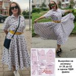 Фото сшитого платья Еленой Лебедевой по выкройке