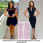 Сшитое платье по этой выкройке