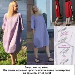 Сшитое платье по выкройки и видео мастер-класс от покупательницы