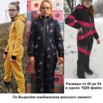 Сшитые комбинезоны для девочки зимние по готовой выкройке