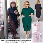 Фото сшитого платья по оверсайз выкройке
