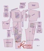 Выкройки комбинезона с коротким рукавом кимоно с карманами рис 1
