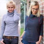 Выкройки простой женской водолазки-футболки-свитшота реглан женской фото 4
