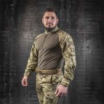 Выкройка тактической войсковой боевой рубашки реглан полурилегающей фото 3