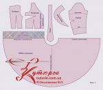 Комплект выкройе для платья отрезного солнце лиф с запахом
