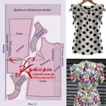 Рисунок лекал для блузки по простой выкройке для начинающих