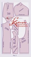 Выкройка платья-худи с карманами в полурельефах 40-64 рис2