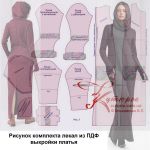 Все лекала для платья распечатываются из ПДФ выкройки в натуральную величину
