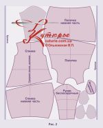 Как кроить свободное ассиметричное платье кокон баллон рис 2