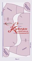Как кроить платье трапеция кимоно по готовой выкройке рис 2