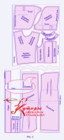 Как кроить платье футляр реглан по готовой выкройке рис 2