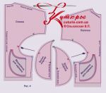 Рисунок как обработать средний шов платья летучая мышь кимоно с застежкой молния начинающим