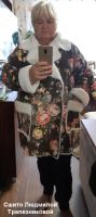 На фото вариант сшитой шубы по этой выкройке от покупательницы Людмилы Трапезниковой