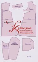 Выкройка «пальто-пуховик трапеция с капюшоном» 40-64 рис1