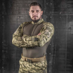 Выкройка тактической войсковой боевой рубашки реглан