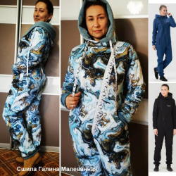 Своим опытом пошива комбинезона по этой выкройке поделилась подписчица Галина Малеванная